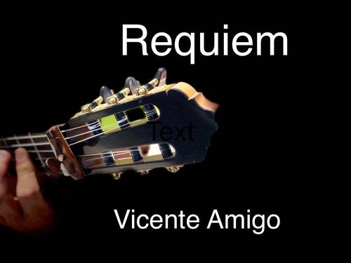 REQUIEM Vicente Amigo Guitar solo Notes/Tabs (PDF-Download)